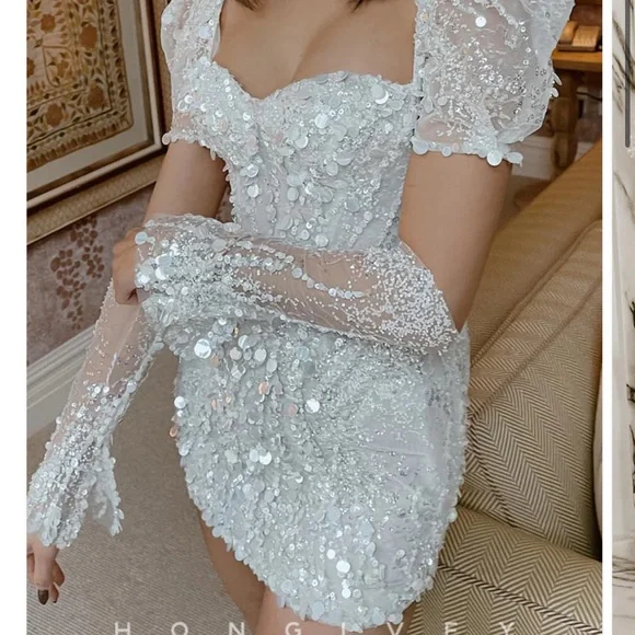 Hongivey short wedding reception dress! - Picture 4 of 7